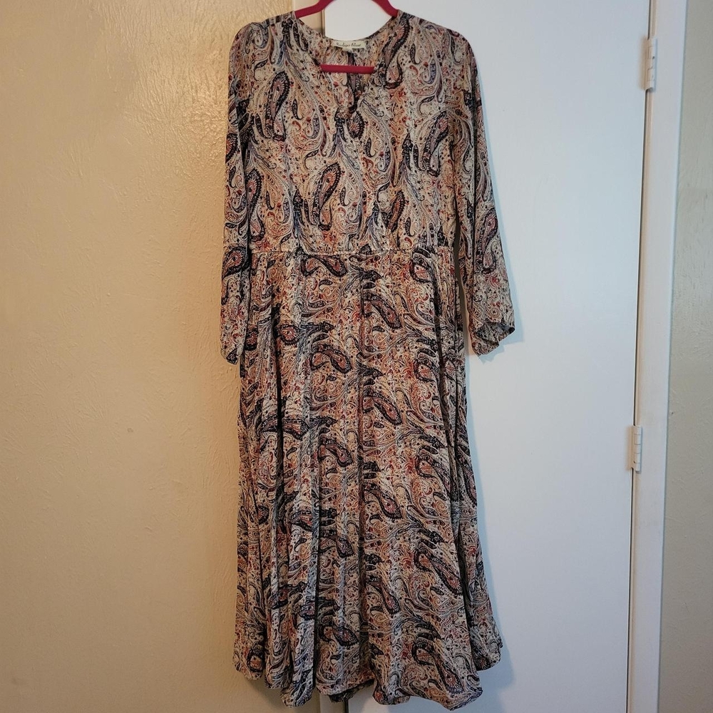 Paisley Print Women's Dress